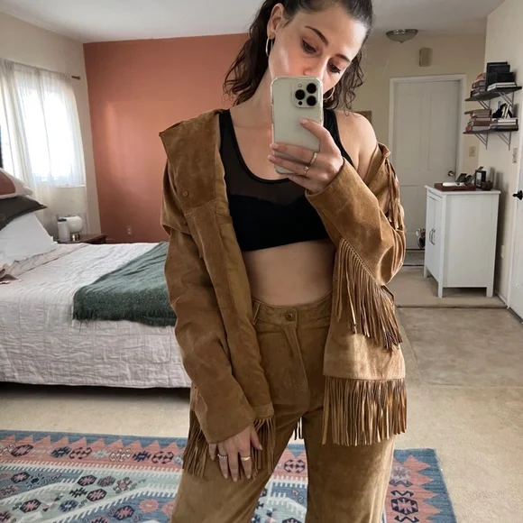 🔫🤠 Suede two piece set - Picture 4 of 11